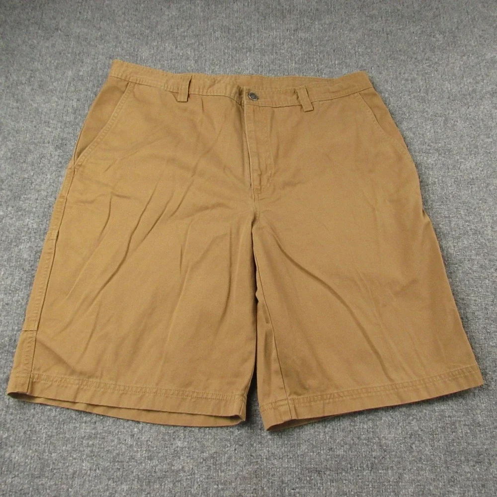 The North Face Mens Brown Khaki Cotton Canvas Cargo Shorts‎ Size 38 Long Utility